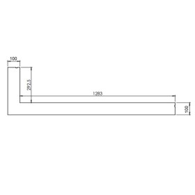 Gaskaminzubehör DRU - Einbaurahmen für Metro 130XT/2 RCH (6-seitig, B = 100 mm)