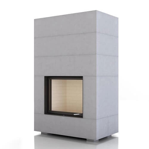Kaminbausatz Brunner BSK 04, Kamin-Kessel 13 kW Wasserführend, Schiebetür