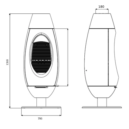 Kaminofen Invicta Ove 10 kW