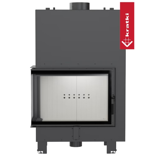 Kamineinsatz Kratki MBA PW 17 kW Eckkamin wasserführend