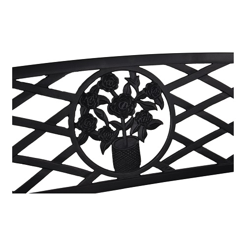 Gartenmöbel Lesli Living Bank Oxford schwarz 127 cm