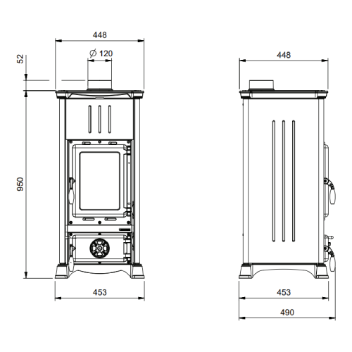 Kaminofen La Nordica Emiliana - Steel 6,5 kW