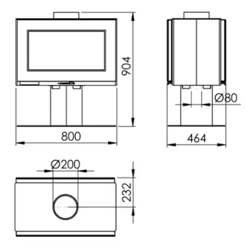 Kaminofen Panadero Etoile 9,7 kW