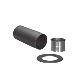 Ofenrohr - Anschluss-SET hinten 120 mm - schwarz - Jeremias Ferro-Lux