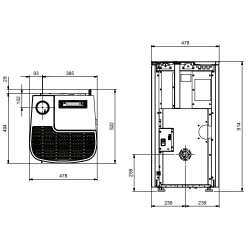 Pelletofen La Nordica Extraflame Lina Top 7 kW