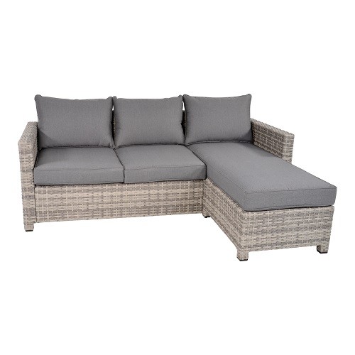 Gartenmöbel Lesli Living Eckbank Lounge Valencia Smoke