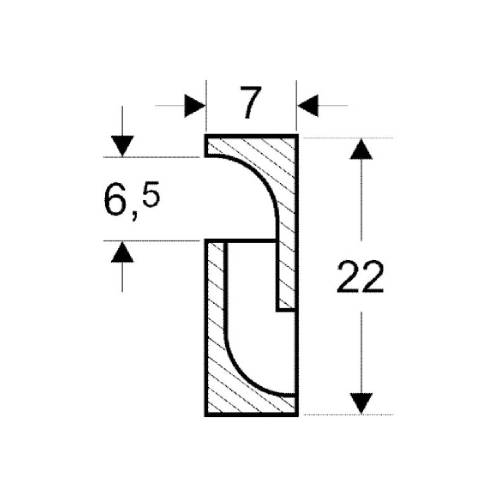 Keramische Luftleiste - Warmluft - gerade - CB-tec