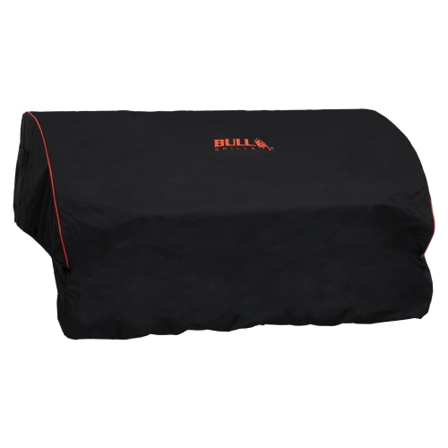 Grillzubehör Bull BBQ - Abdeckhaube für Outlaw, Lonestar und Angus Built-In, schwarz rot