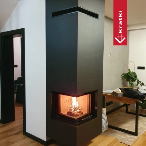 Kamineinsatz Kratki MBN 8 kW Eckkamin