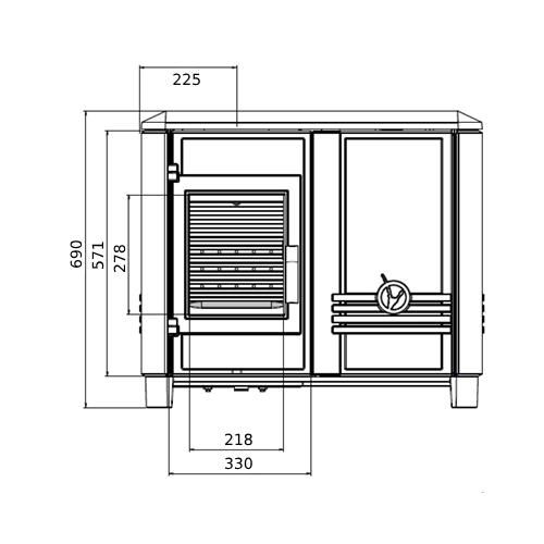 Kaminofen Invicta Carolo Mix 7 kW