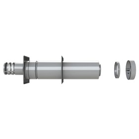 LAS-Schornstein - Außenwanddurchführung, unlackiert Ø150/100 mm - DRU LAS ES-I 150/100