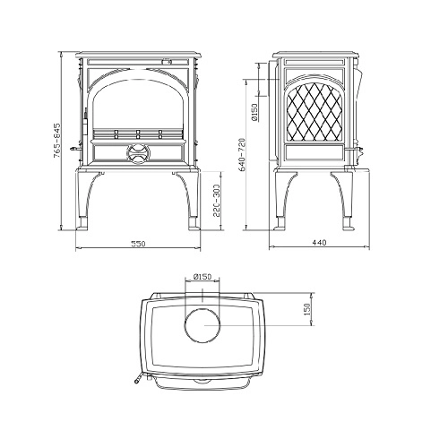 Kaminofen Dovre 425 M 8 kW