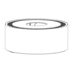 Kaminzubehör Austroflamm - Aufsatzbox, h = 18,3 cm, Anschluß oben/hinten, bei Anschluß hinten kein Heat Memory System möglich