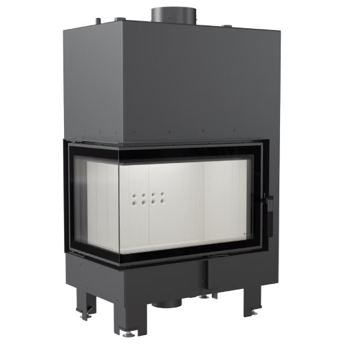 Kamineinsatz Kratki MBM PW 12 kW Eckkamin wasserführend