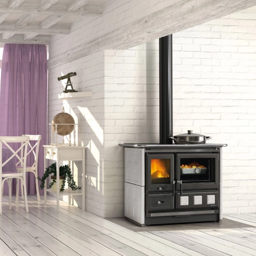 Holzherd La Nordica Rosa XXL 5.0 - Maiolica 11 kW