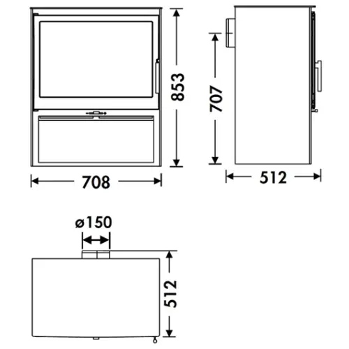 Kaminofen Panadero Acacia 9,8 kW
