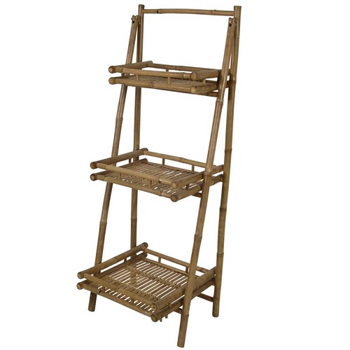 Gartenmöbelzubehör Lesli Living - Etagere Bambus (2 Stück)