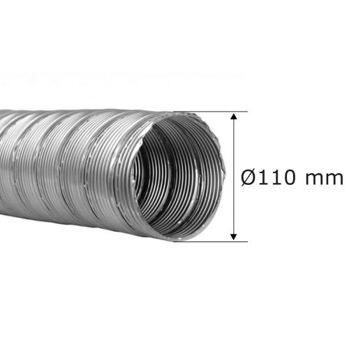 Flexrohr Ø 110 mm, Edelstahl - doppellagig - Jeremias EW-LINE-FLEX-FU