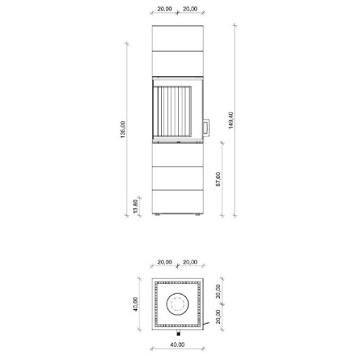 Kaminofen Neocube S10 Black & White Edition 5,4 kW