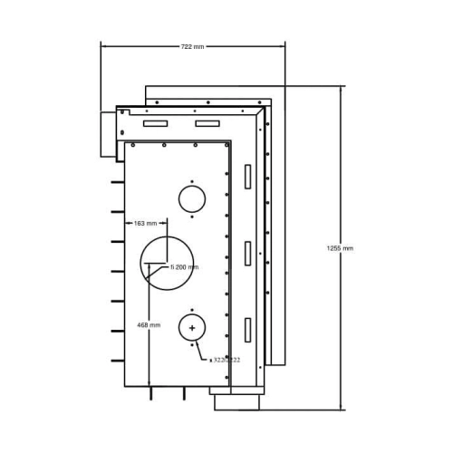 Kamineinsatz A Caminetti Quattro 100 R 17 kW