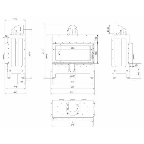 Kamineinsatz Kratki Lucy 16 | 16 kW