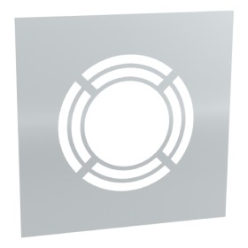 Edelstahlschornstein - Deckenblende für Hinterlüftung, einteilig 0° - doppelwandig - Jeremias DW-Vision