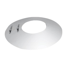 Edelstahlschornstein - Wandrosette für Wanddurchführung Rand ca. 140 mm - doppelwandig - STN DW-NEO