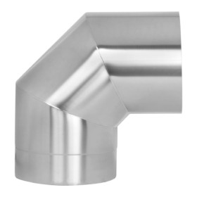 Edelstahlschornstein - Winkel 90° starr - doppelwandig - Jeremias DW-Vision