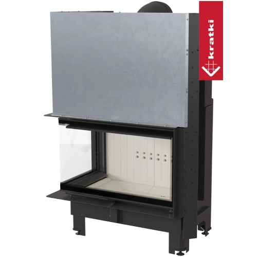 Kamineinsatz Kratki MBO 15 kW Eckkamin Schiebetür