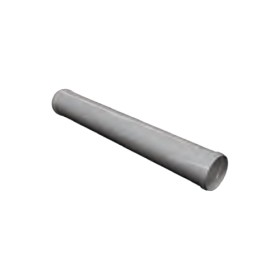 Edelstahlschornstein - Längenelement 1080 mm mit Doppelmuffe - einwandig - eka complex E