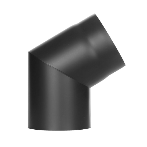Ofenrohr - Winkel 60° ohne Tür - schwarz - Jeremias Ferro-Lux