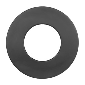 Ofenrohr - Wandrosette bis 85 mm - schwarz - doppelwandig - Jeremias Iso-Line