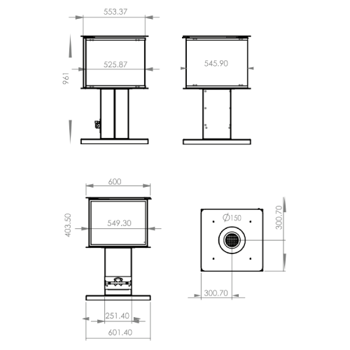 Gartenkamin A Caminetti Outdoor 4D