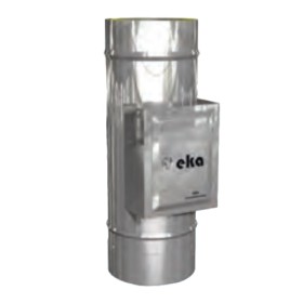 Edelstahlschornstein - Prüföffnung Hochtemperatur - doppelwandig - eka complex D