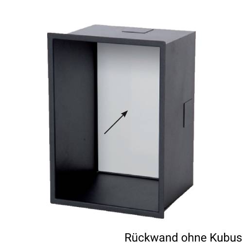 Kaminzubehör CB-tec - Kubus-Rückwand zu Kubus-Basismodul