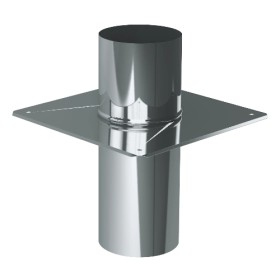 Edelstahlschornstein - Schachtabdeckung L=250 mm - einwandig - Reuter EW-BLUE