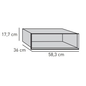 Kaminzubehör Skantherm - Strahlschutzeinsatz für Optik-Box, Wand