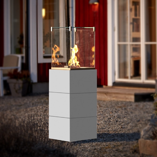 Gartenkamin Neocube-O Q1 Black & White Edition