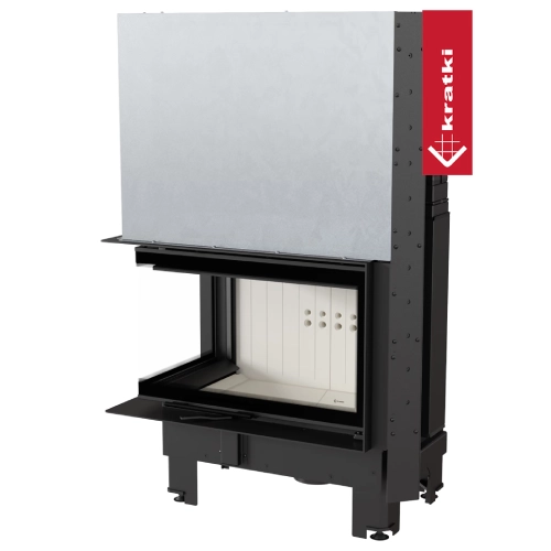 Kamineinsatz Kratki MBM 10 kW Eckkamin Schiebetür