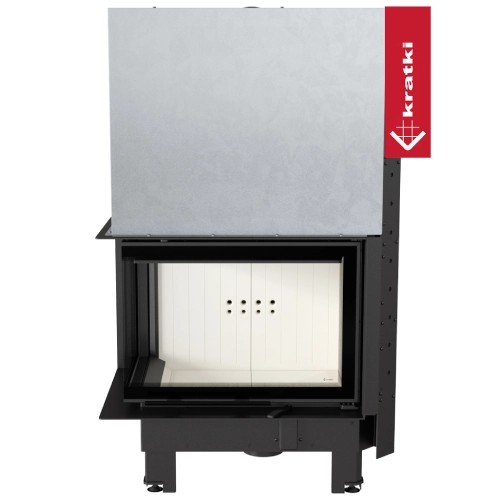 Kamineinsatz Kratki MBZ 13 kW Eckkamin Schiebetür