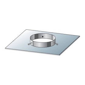 Edelstahlschornstein - Schachtabdeckung mit Schachtmaße 400x400 mm - einwandig - Raab EW-FU