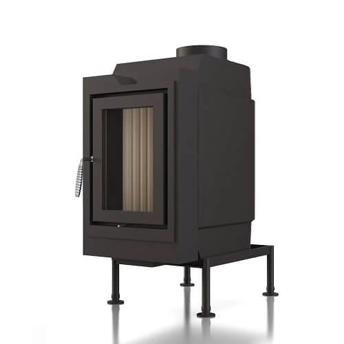 Kachelofeneinsatz Brunner HKD 6.1 Drehtür Flachglas 9 kW