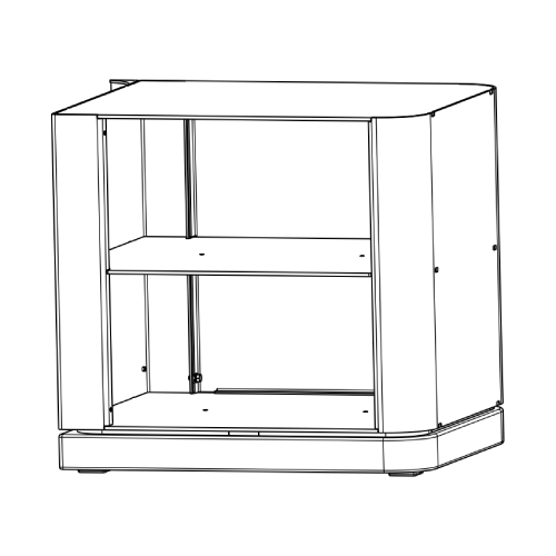Kaminzubehör Austroflamm - Beistellbox, b = 43,5 cm, h = 41,1 cm