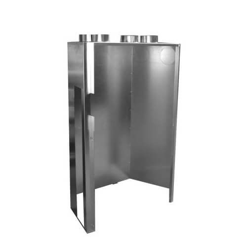Kaminzubehör Schmid - Warmluftmantel mit 4 Warmluftstutzen Ø 150 mm