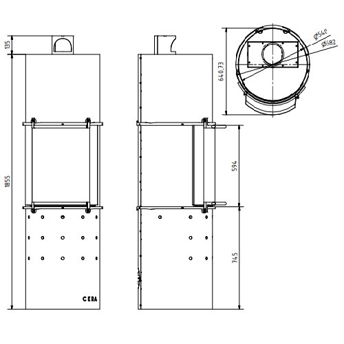 Kaminofen Cera Design Terrassenofen Ascot