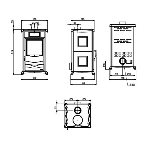 Kaminofen La Nordica Rossella Plus 8 kW