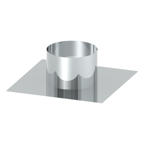 LAS-Schornstein - Grundplatte für Kaminerhöhung ohne Einschub - konzentrisch - Jeremias TWIN-P