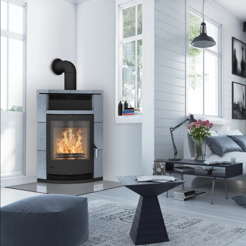 Kaminofen Fireplace Lyon 8 kW Speckstein