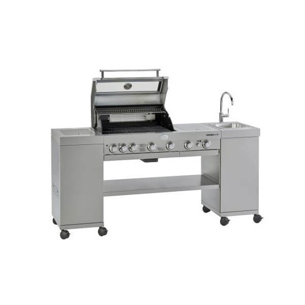 Gasgrill Rösle BBQ-Kitchen Videro G4-SK Edelstahl