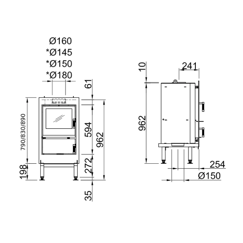 Kachelofeneinsatz Spartherm Renova C-44 | 8,5 kW